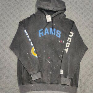 Gallery Dept. LA Rams 90's Vintage Hoodie Washed Black
